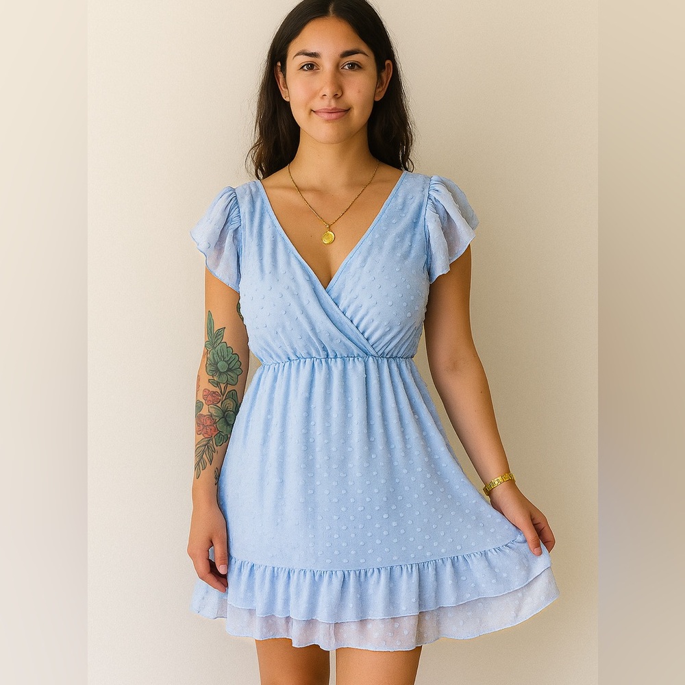 Altar’d State Baby Blue Women's Dress